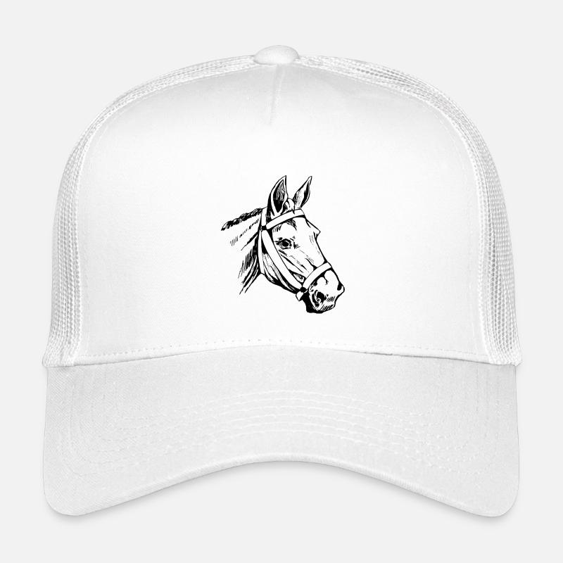 Tête d’animal - Casquette trucker enfant - blanc