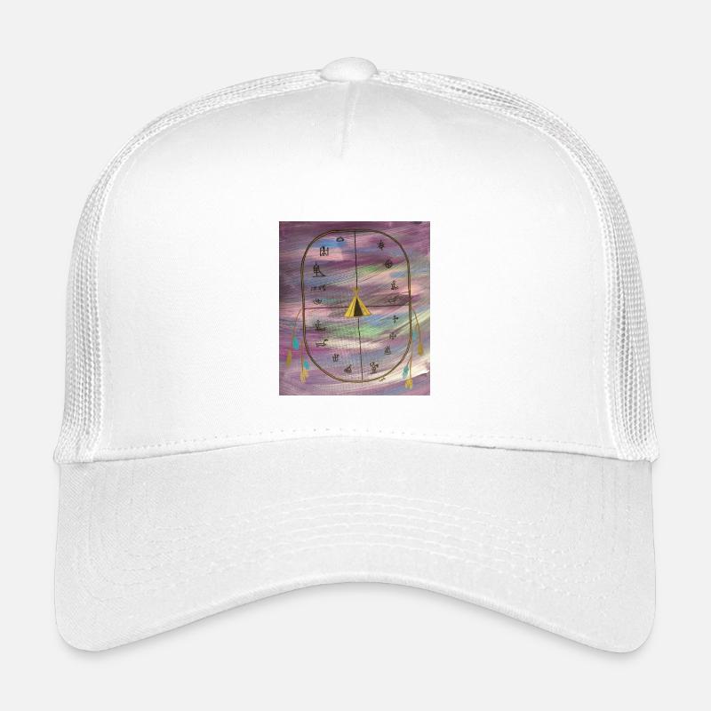 Zeremonien-Trommel - Kinder Trucker-Cap - Weiß