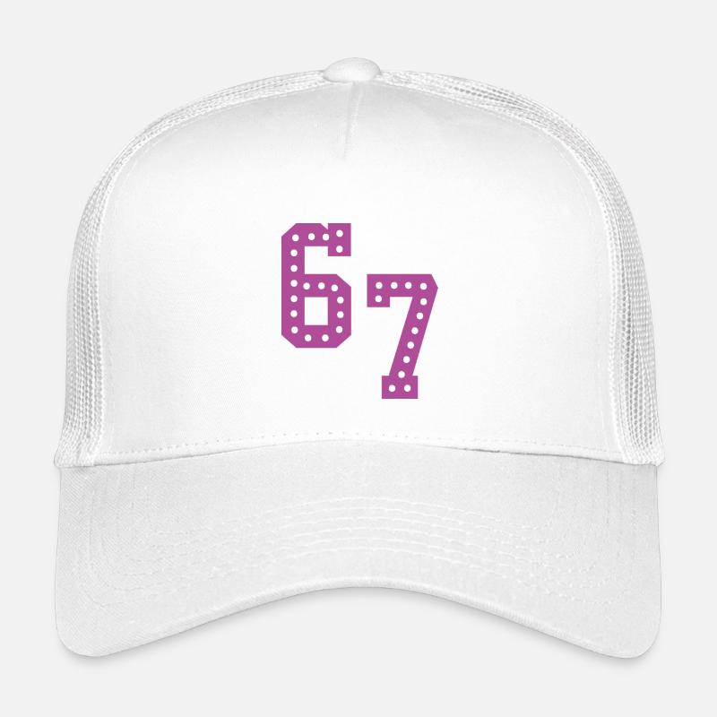 6 7 – Trendy minimalist text design, Kids’ Trucker Cap