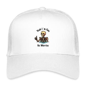 Très bien, pas de souci - Casquette trucker enfant - blanc - Devant