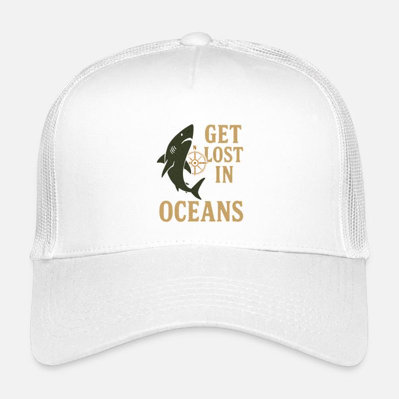 Perdez-vous dans les océans nautiques Casquette trucker enfant