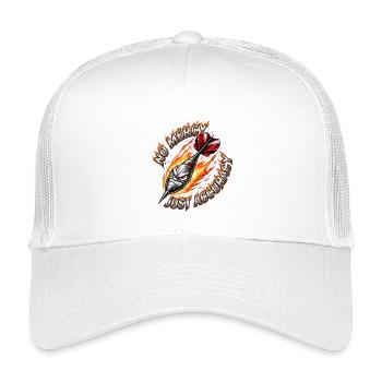 Feuerdart No Mercy Just Accuracy - Kids’ Trucker Cap - white - Front