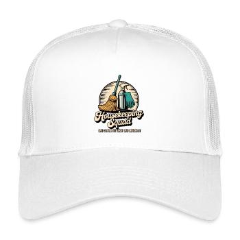 Lustiges Putzen Design - Kinder Trucker-Cap - Weiß - Vorne
