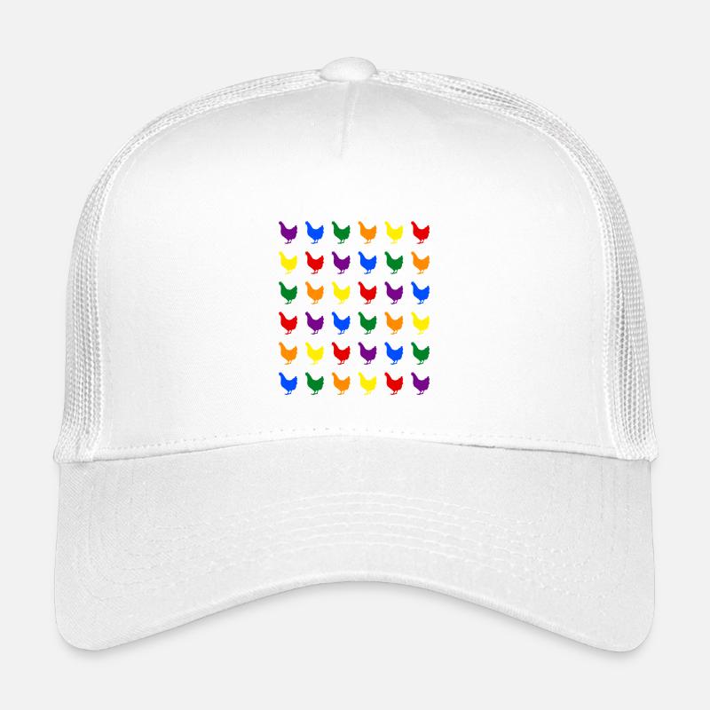 Regenbogen Hühner Kinder Trucker-Cap