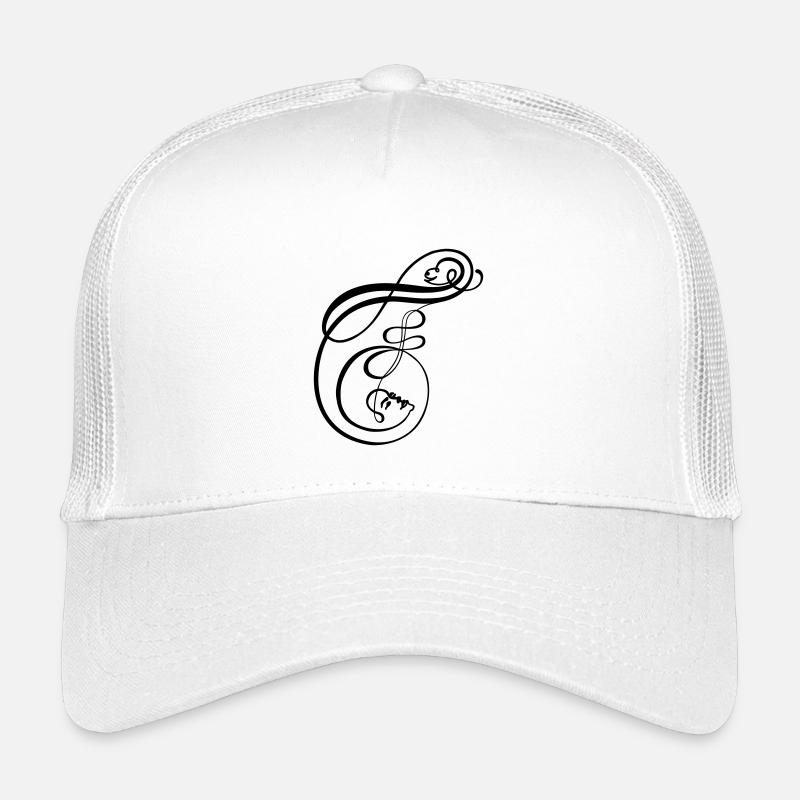 Faces de la calligraphie en forme de lettre F Casquette trucker enfant
