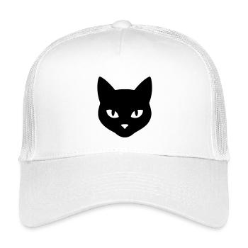 Tête_de_chat - Kids’ Trucker Cap - white - Front