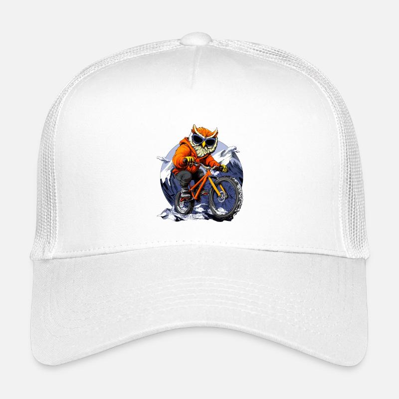 Bike Eulen - Kinder Trucker-Cap - Weiß