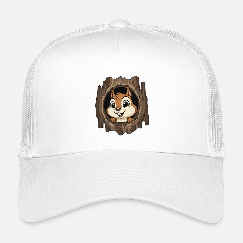 Waldchipmunk im Baumloch Kinder Trucker-Cap