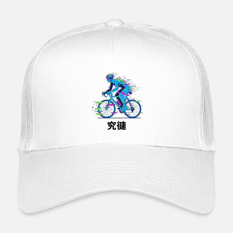 Neon-Glitch-Radfahrer Kinder Trucker-Cap