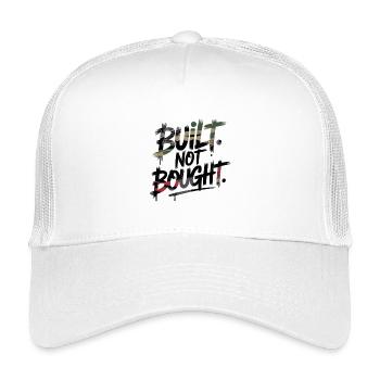 Camouflage de style scène d’accordage construit et non acheté - Casquette trucker enfant - blanc - Devant