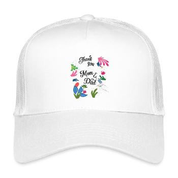 thank you - Kids’ Trucker Cap - white - Front