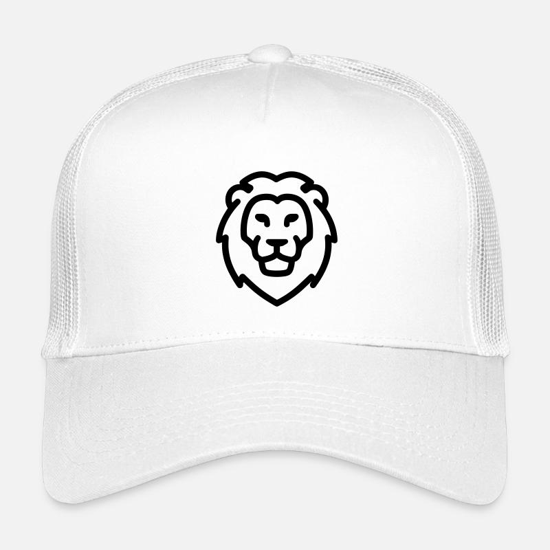 Löwe - Kinder Trucker-Cap - Weiß
