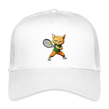 Tennis des chats - Casquette trucker enfant - blanc - Devant