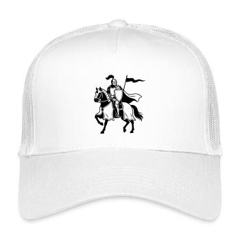 Knight on horse - Kids’ Trucker Cap - white - Front