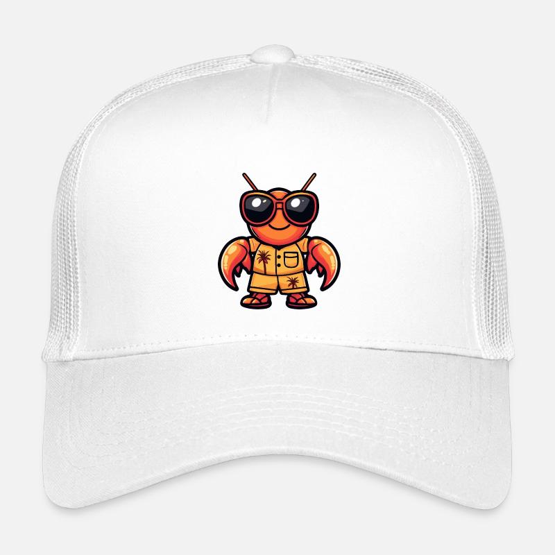 Hummer Krebs Comic Urlaub Kinder Trucker-Cap