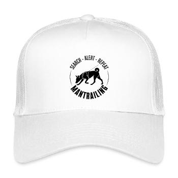 Basenji Mantrailing Hundesport Suchhunde Wilsigns - Kinder Trucker-Cap - Weiß - Vorne