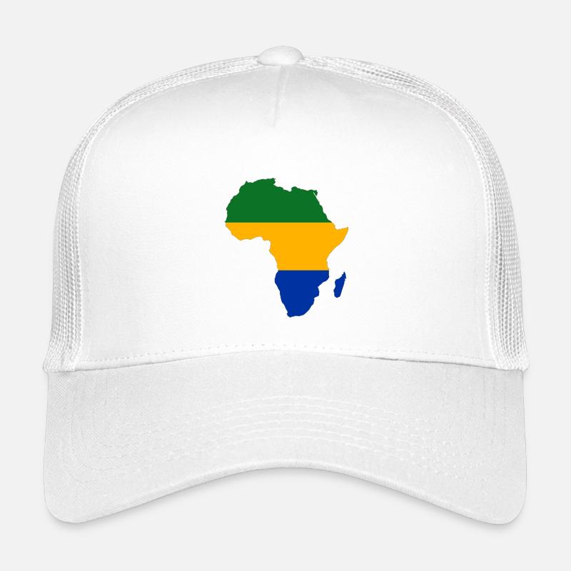 Gabon_Flagge_Afrika Kinder Trucker-Cap
