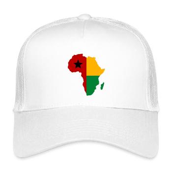 Guinea-Bissau_Flagge_Afrika_used - Kinder Trucker-Cap - Weiß - Vorne