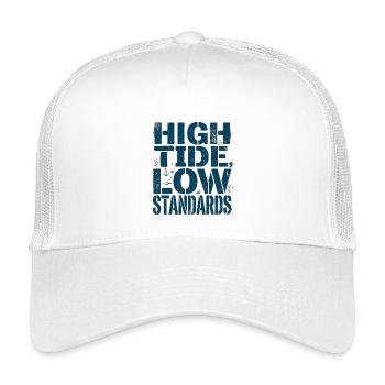 High Tide Low Standards - Kinder Trucker-Cap - Weiß - Vorne