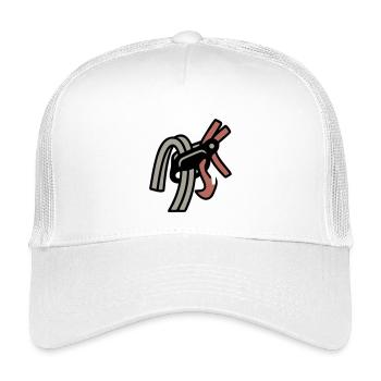 Sicherungsgerät Klettern Karabiner Bouldern - Kinder Trucker-Cap - Weiß - Vorne