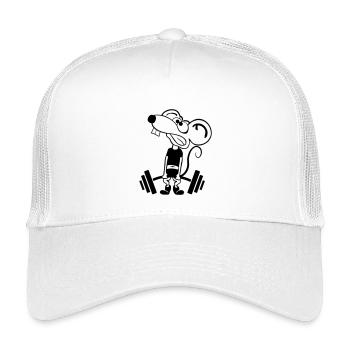Pump Maus kontur 1c - Kids’ Trucker Cap - white - Front