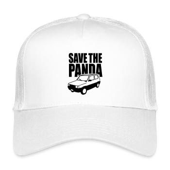 Enregistrez le panda - Casquette trucker enfant - blanc - Devant