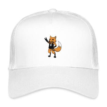 Rocker fox - Kids’ Trucker Cap - white - Front