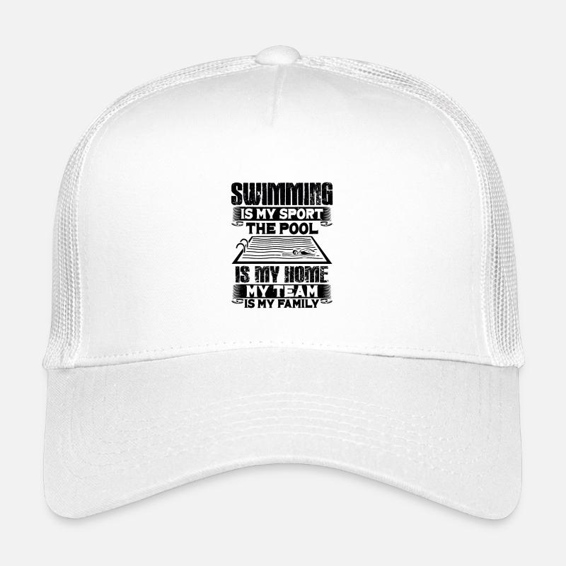 Schwimmen Schwimmern Geschenk - Kinder Trucker-Cap - Weiß