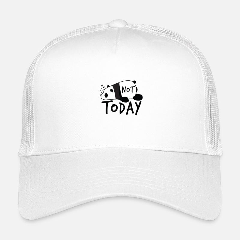 Panda endormi avec lettrage Pas aujourd’hui Casquette trucker enfant