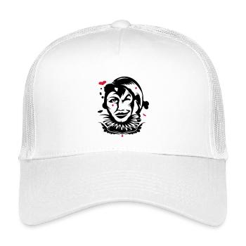 Spielkarte Joker - Kinder Trucker-Cap - Weiß - Vorne