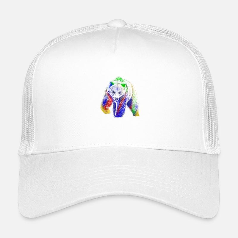 Bär - Kinder Trucker-Cap - Weiß