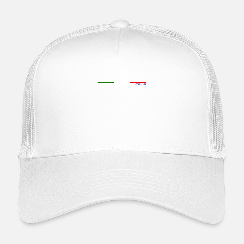ITALIEN-FLAGGE - Kinder Trucker-Cap - Weiß