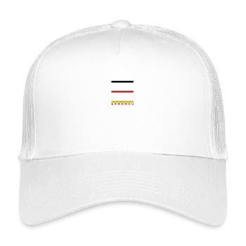DEUTSCHLAND FLAGGE - Kinder Trucker-Cap - Weiß - Vorne