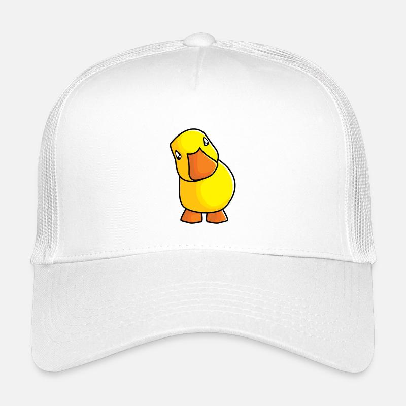 Lustiges Quietscheentchen - Kinder Trucker-Cap - Weiß