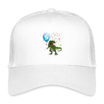 Dino Party Ballon 5 - Kinder Trucker-Cap - Weiß - Vorne