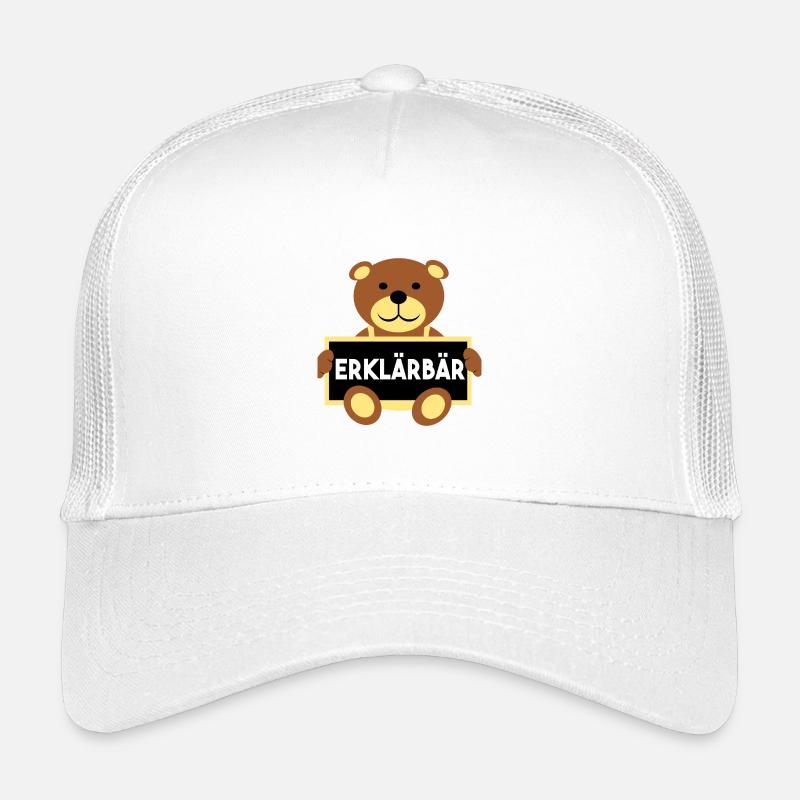 Erklärbär Referendar Lehrer - Kinder Trucker-Cap - Weiß