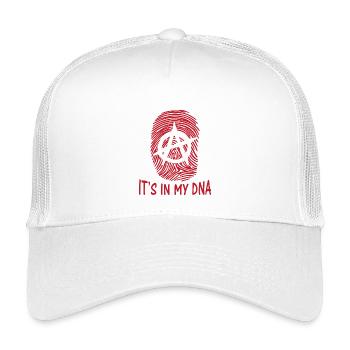 Aufkleber anarchy Symbol es in meinem DNA-Fingerabdruck - Kinder Trucker-Cap - Weiß - Vorne