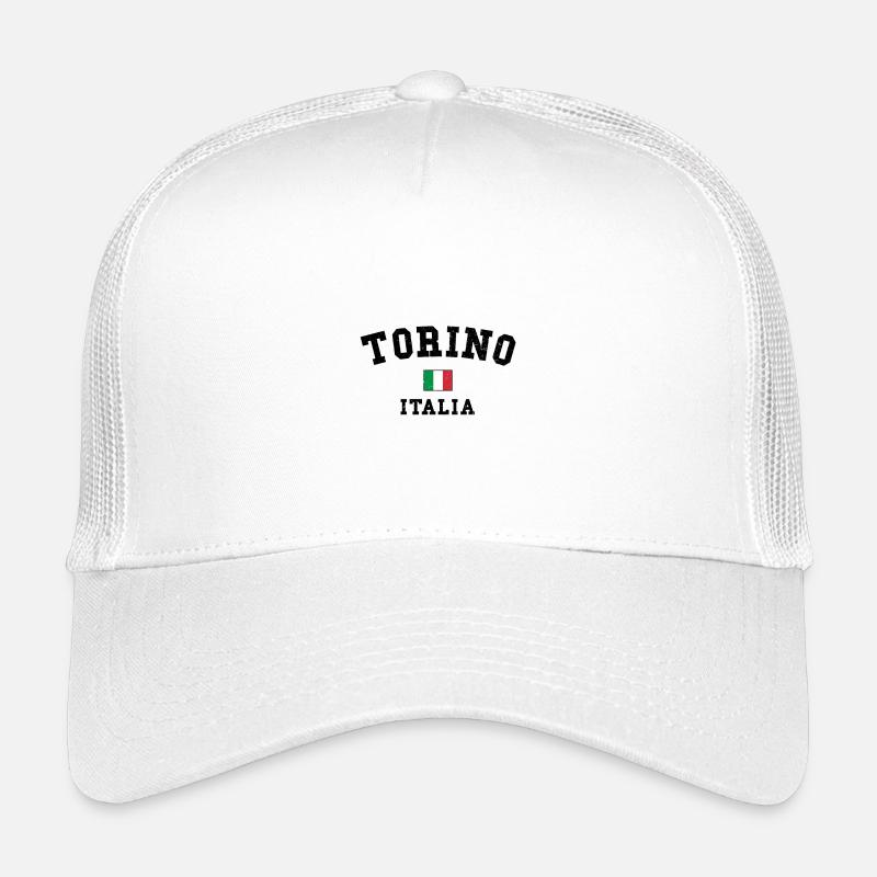 Turin Italie Drapeau Design minimal Casquette trucker enfant