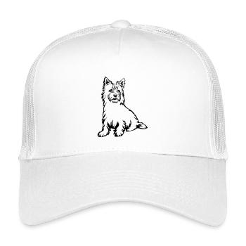 Cairn Terrier - Casquette trucker enfant - blanc - Devant