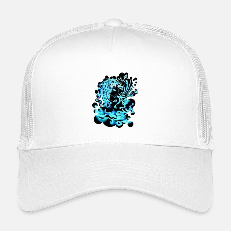 Aquarius Element Water cutout - Kids’ Trucker Cap - white