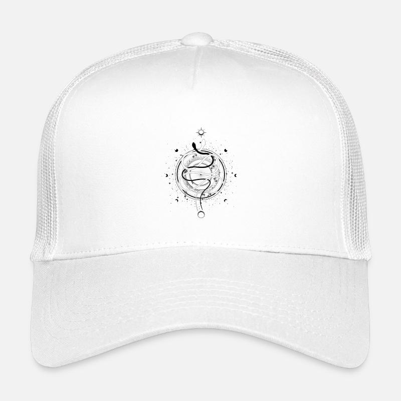 Serpents Lune Phase Occulte Wicca Goth Clothes Casquette trucker enfant