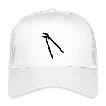 Water pump pliers open - Kids’ Trucker Cap - white - Front