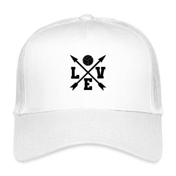 Volleyball - Kinder Trucker-Cap - Weiß - Vorne