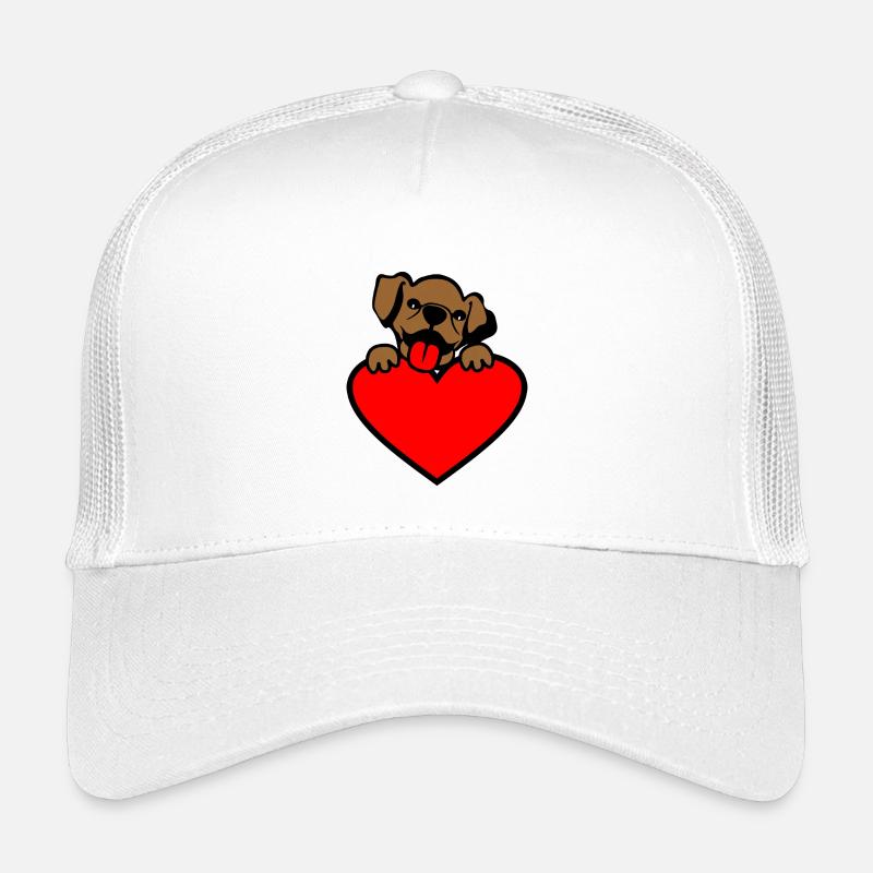 Hundewelpe mit Herz Kinder Trucker-Cap