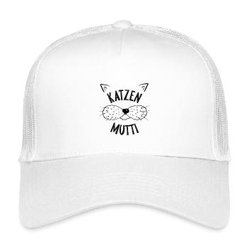 katzen mutti - Kinder Trucker-Cap - Weiß - Vorne