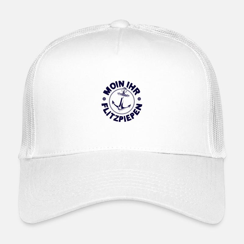 Moin Ihr Flitzpiepen Typisch Plattdeutsch Anker Kinder Trucker-Cap