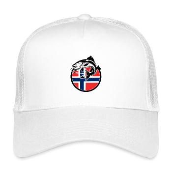 Norwegen Angeln Angler Fischen - Kinder Trucker-Cap - Weiß - Vorne