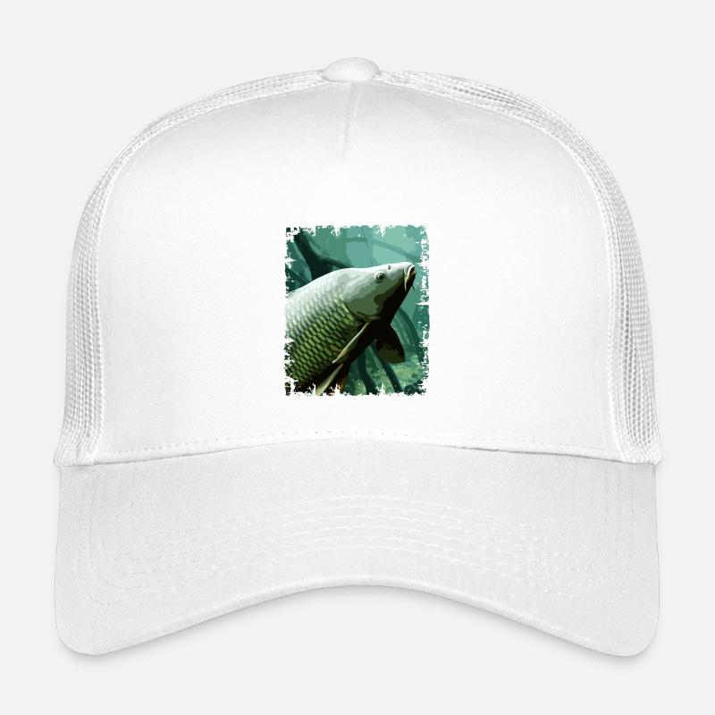 Underwater Carp Fishing Design Kids’ Trucker Cap