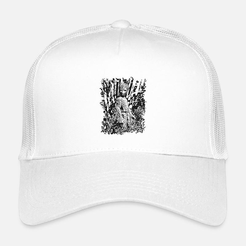 GROOT - Schlecht gelaunter Rächer - Wurzelmännlein - Kinder Trucker-Cap - Weiß