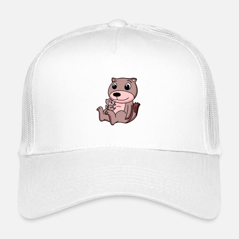 Wiesel mit Baby Wiesel Kinder Trucker-Cap